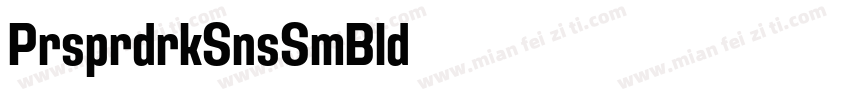 Prosper (Adirek Sans SemiBold)   13字体转换